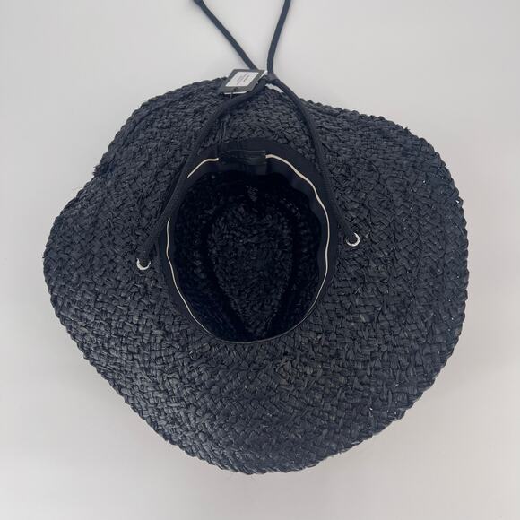 Rag & Bone Braided Straw Hat Sz Large - Picture 5 of 6